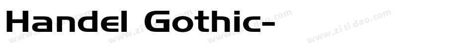 Handel Gothic字体转换